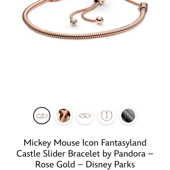 Pandora Disney Parks Exclusive slide bracelet in pandora rose gold. - Picture 4 of 12